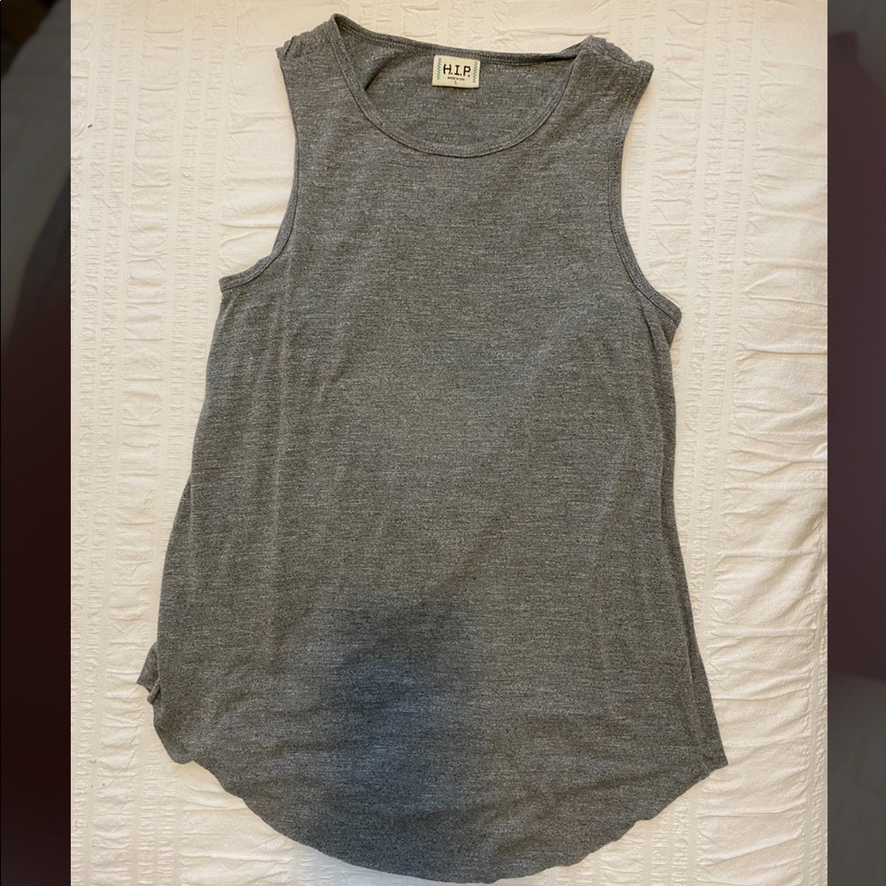 Tank top with open back